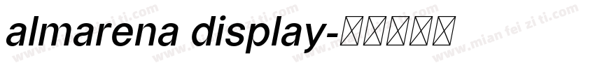 almarena display字体转换